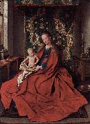 Jan Van Eyck Madonna mit dem lesenden Kinde oil painting on canvas